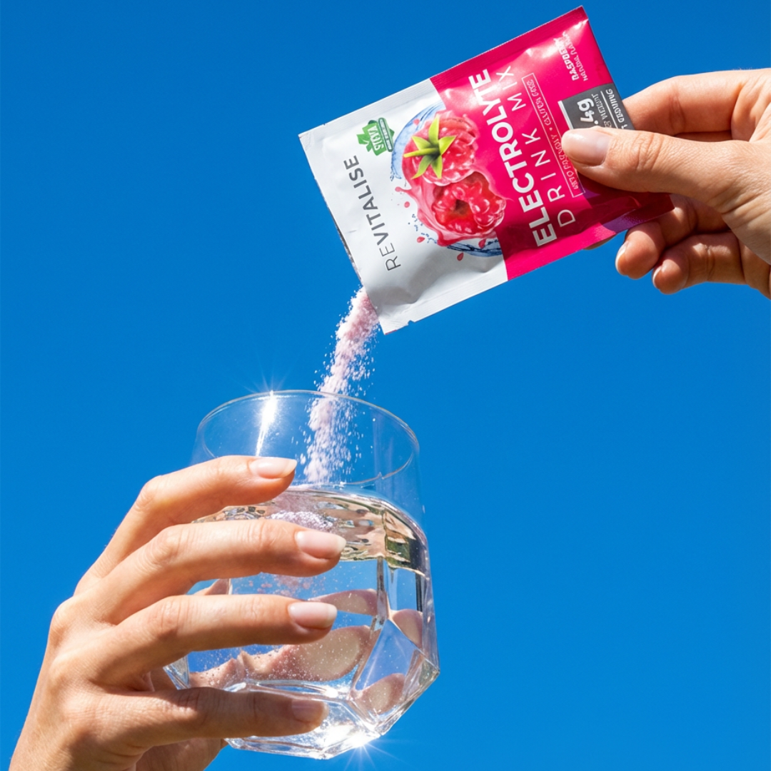 raspberry electrolyte sachet