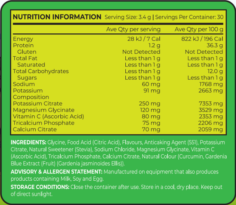 ReVitalise Kids: Zero Sugar Electrolytes Nutrition Table Adventure Apple